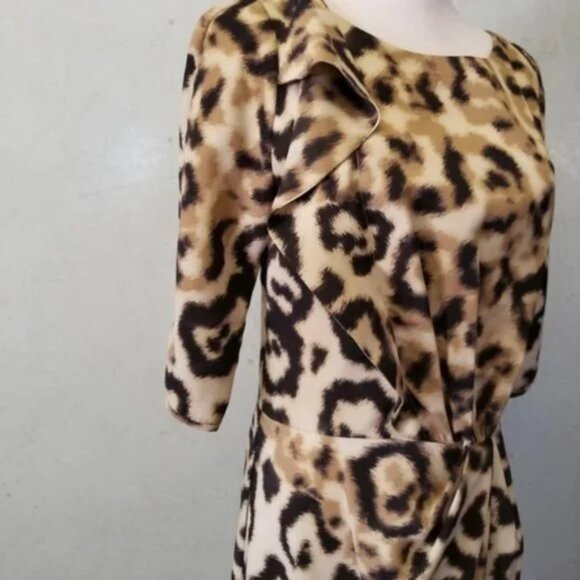 Yoana Baraschi Anthropology leopard dress women's size 4 (I20) - Picture 4 of 8